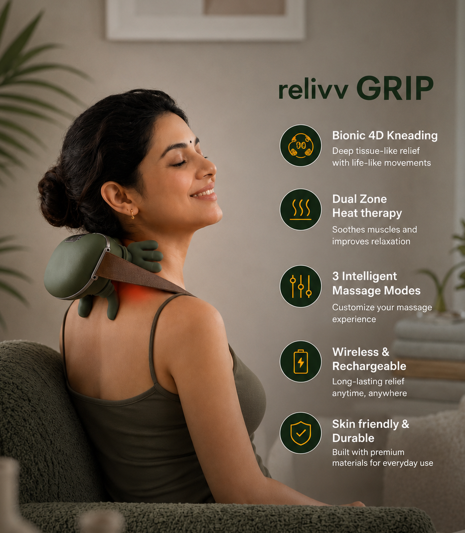 relivv GRIP | Wireless Heat & Kneading Therapy