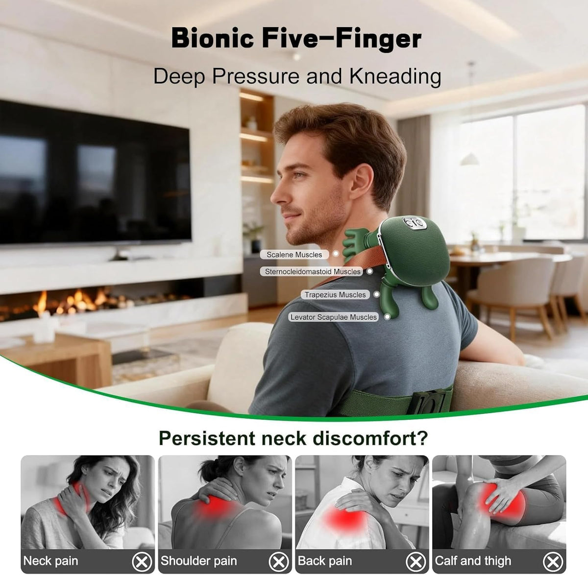 **Bionic 4D Wireless Heated Neck Massager**