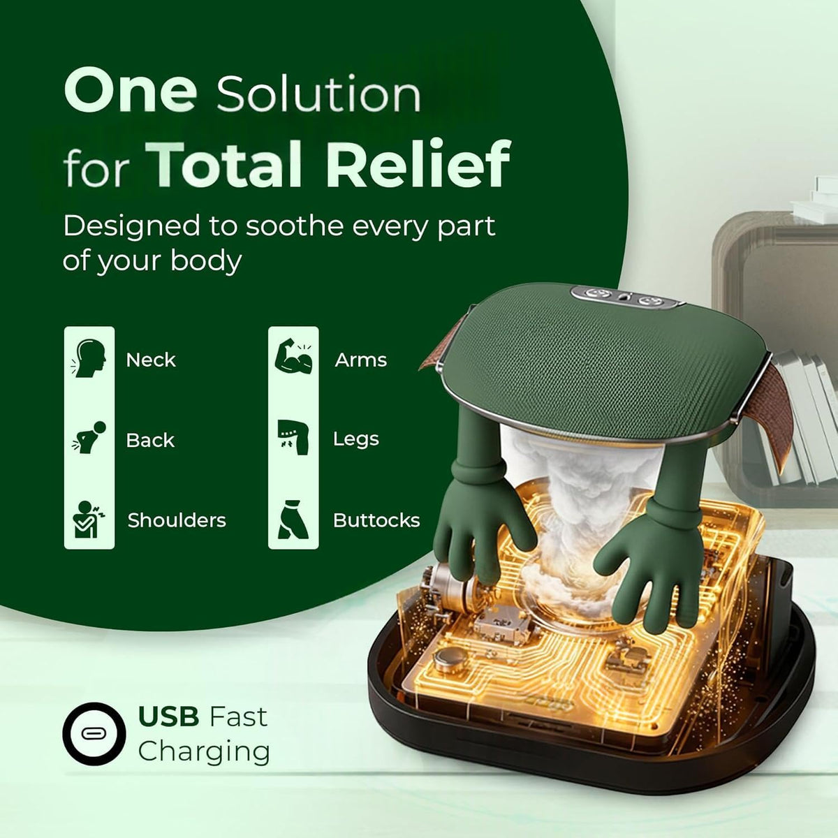 relivv GRIP | Wireless Heat & Kneading Therapy
