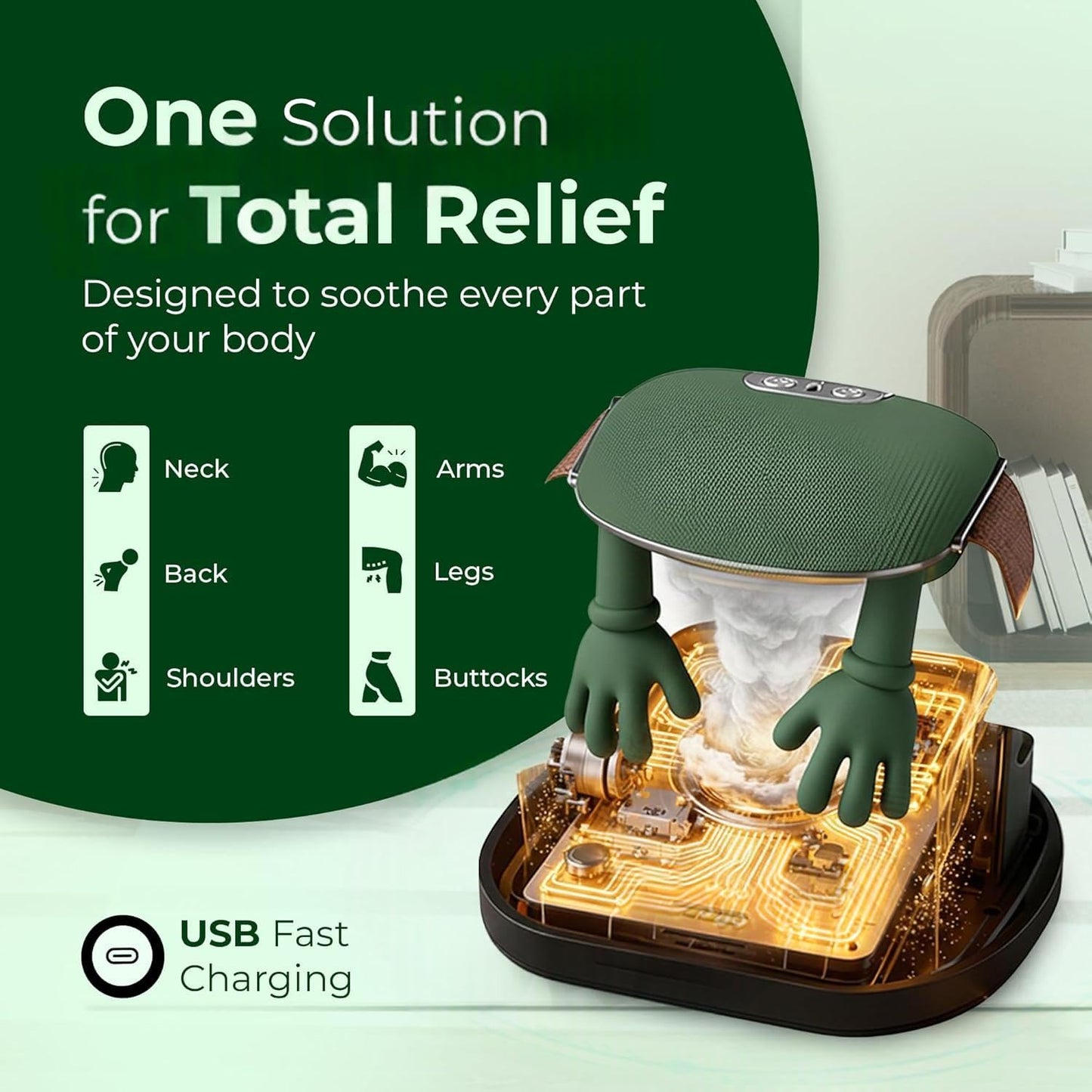 relivv GRIP | Wireless Heat & Kneading Therapy