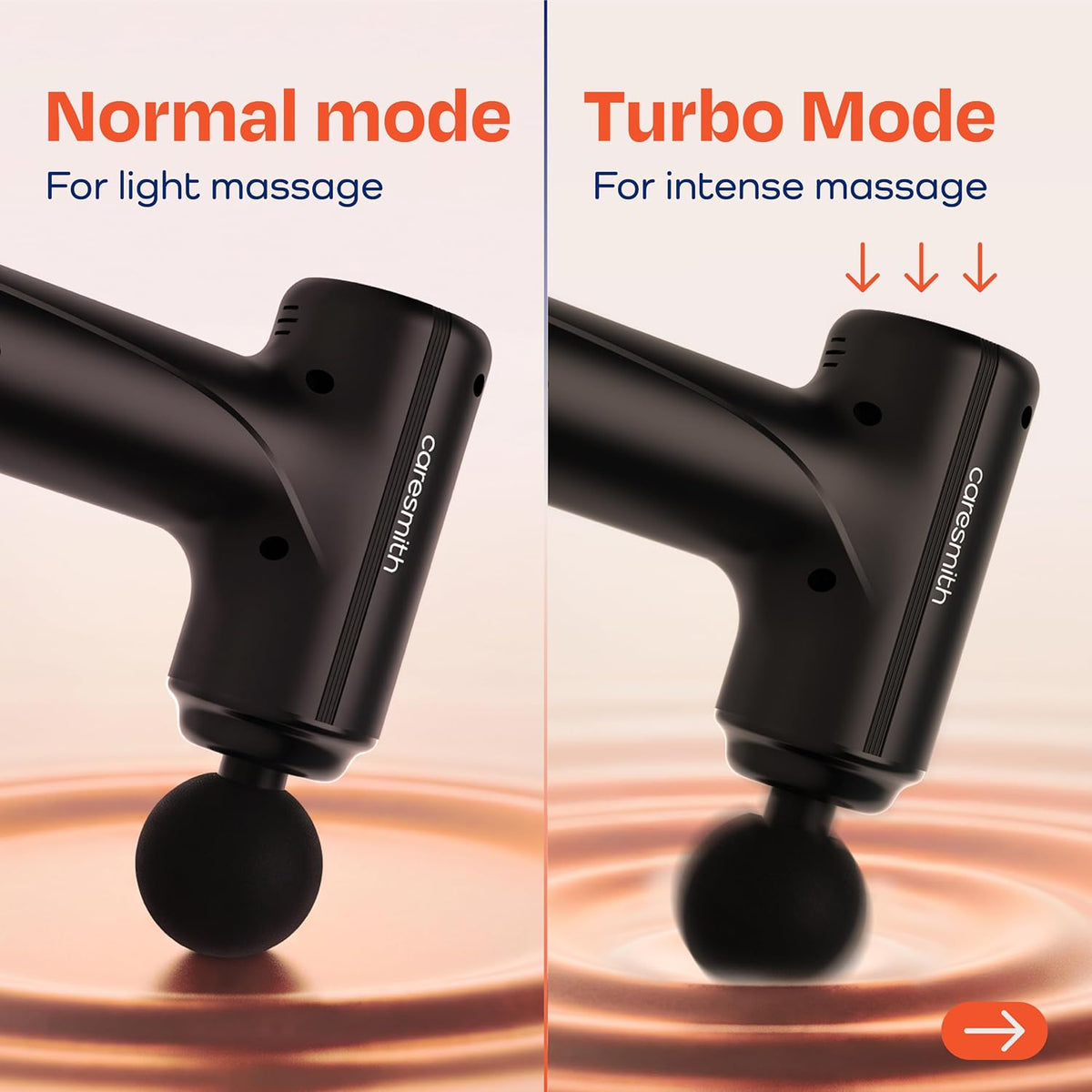 relivv PULSE | 4-Head Deep Tissue Massage Gun